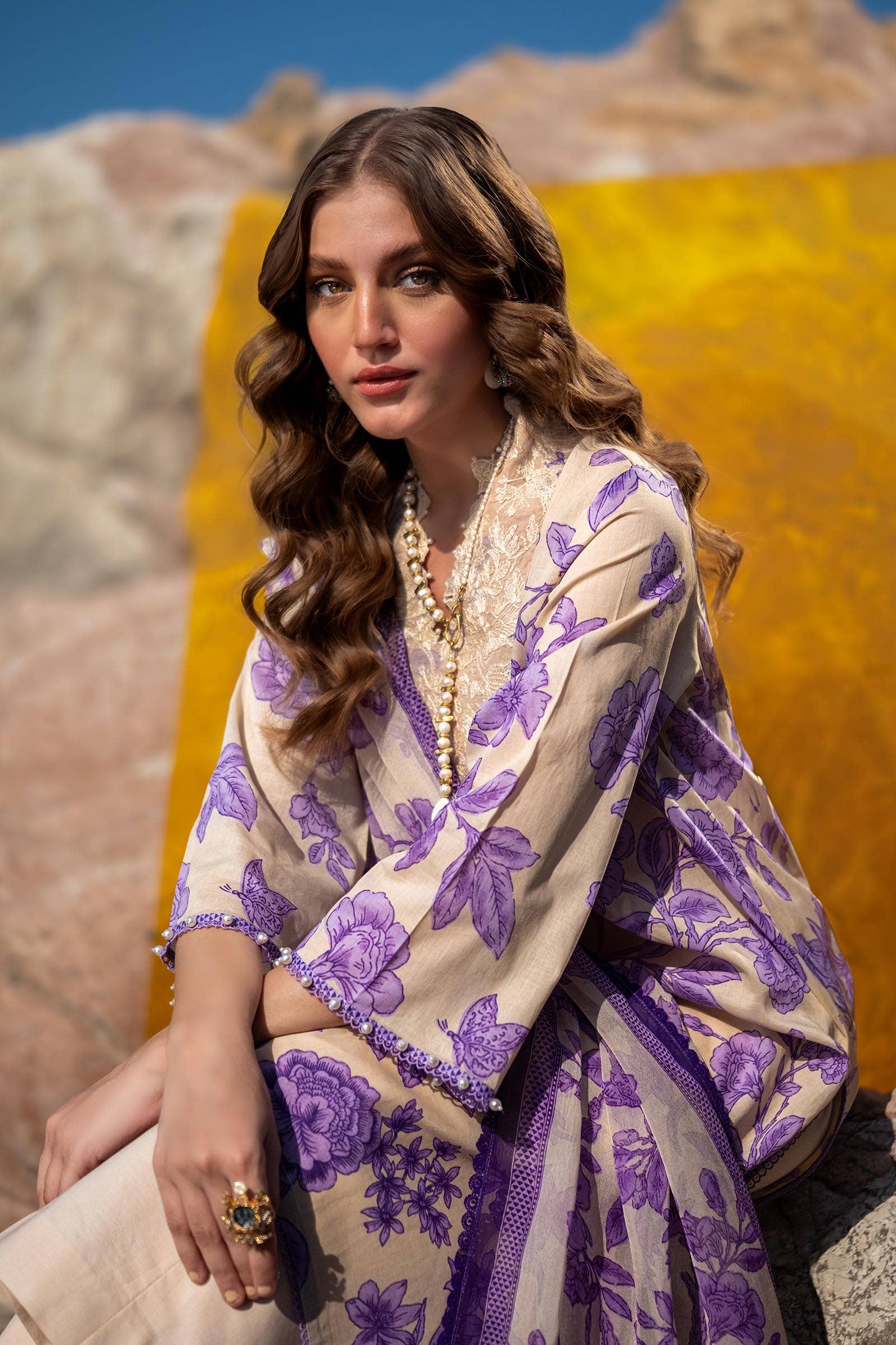 Sana Safinaz | Mahay Spring 24 | H241-001B-3CI - Aqsa Fabrics