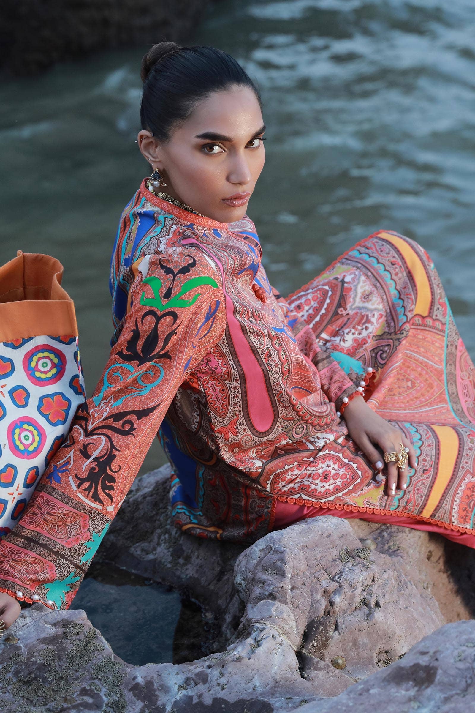Sana Safinaz | Mahay Spring 24 | H241-012A-2C - Aqsa Fabrics