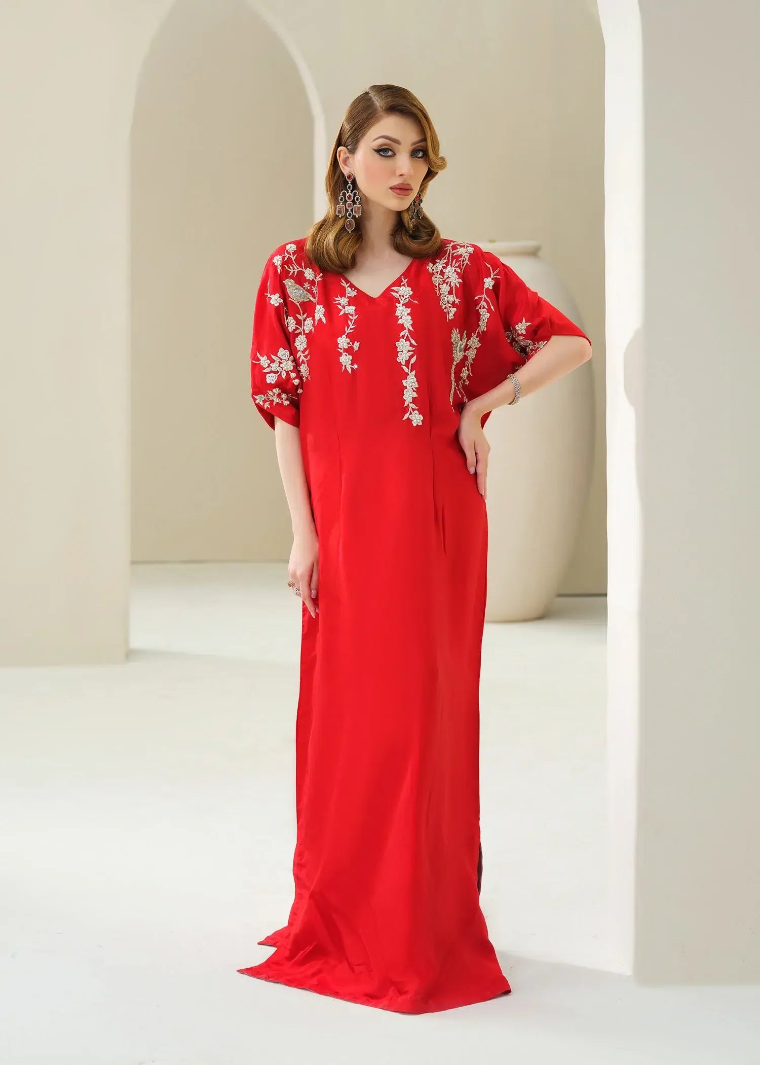 Mahum Asad | Forever and Ever Formals | Carnation - Aqsa Fabrics