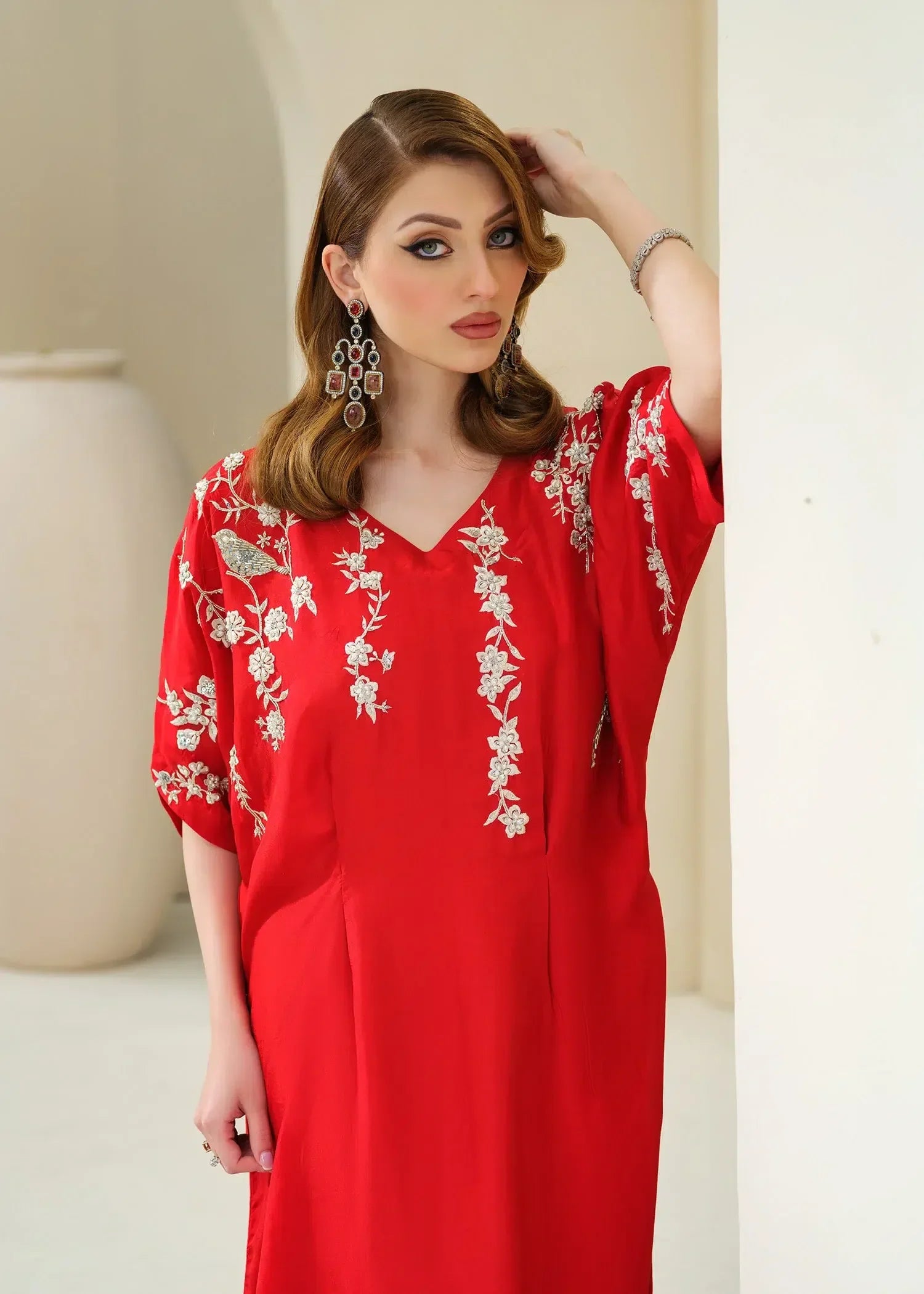 Mahum Asad | Forever and Ever Formals | Carnation - Aqsa Fabrics