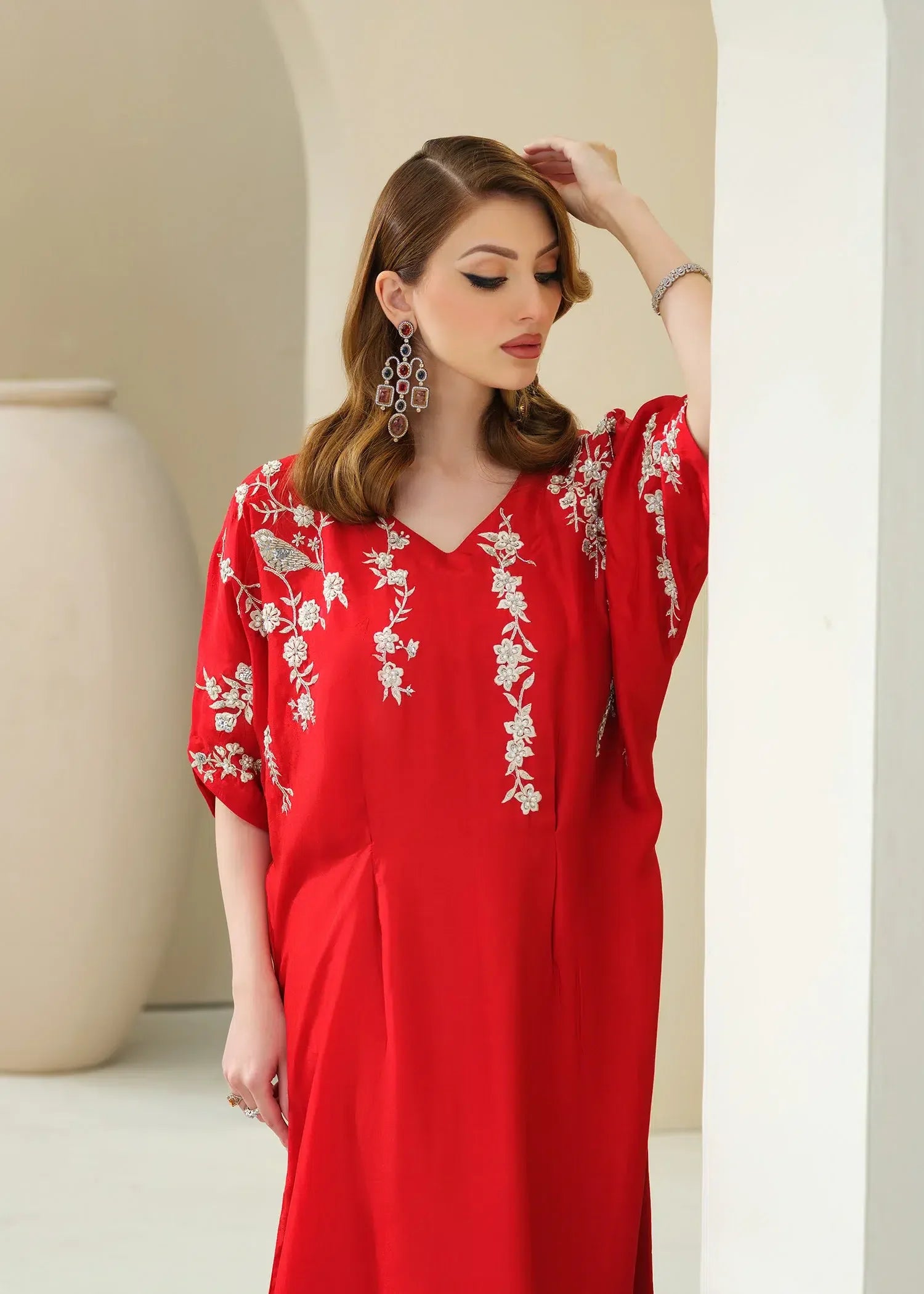 Mahum Asad | Forever and Ever Formals | Carnation - Aqsa Fabrics