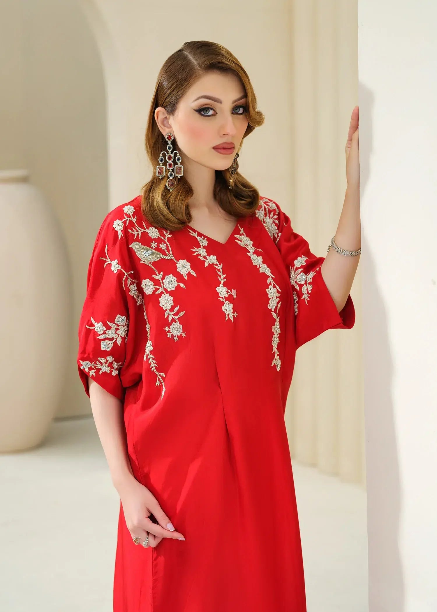 Mahum Asad | Forever and Ever Formals | Carnation - Aqsa Fabrics