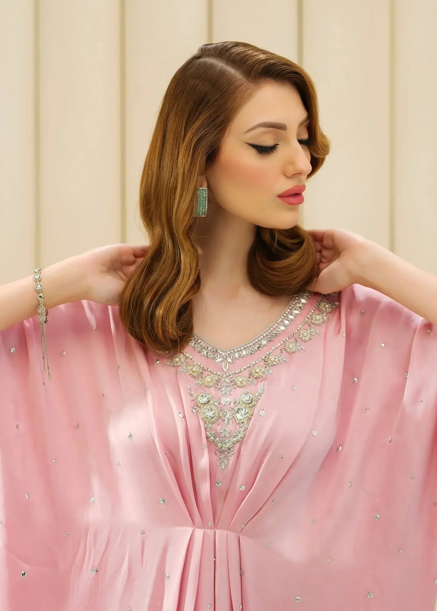 Mahum Asad | Forever and Ever Formals | Blush - Aqsa Fabrics