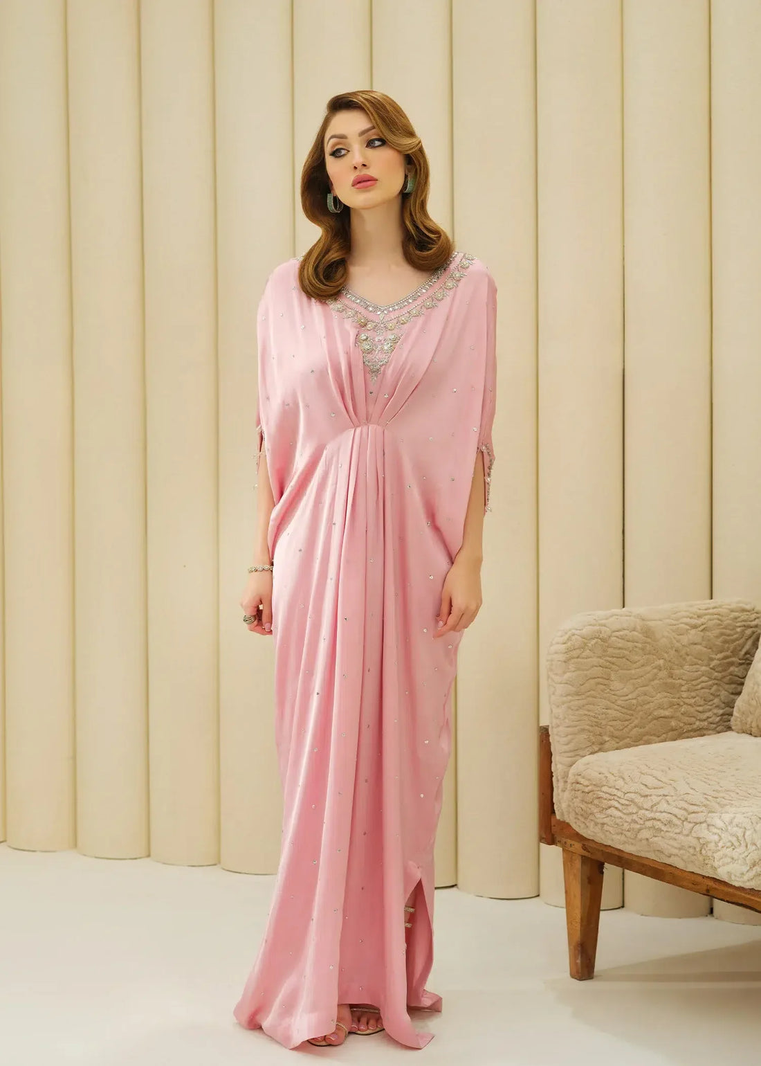 Mahum Asad | Forever and Ever Formals | Blush - Aqsa Fabrics