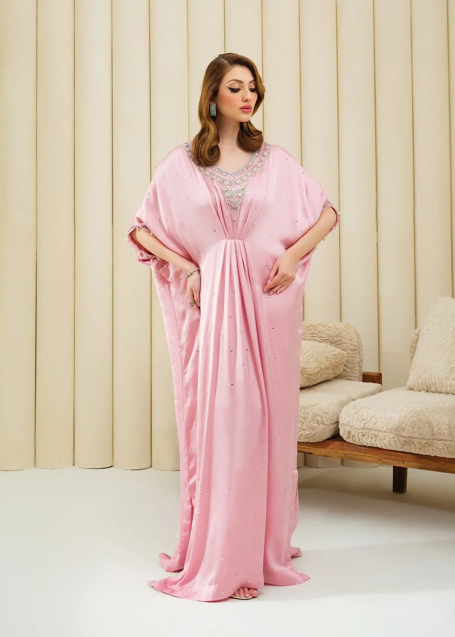 Mahum Asad | Forever and Ever Formals | Blush - Aqsa Fabrics