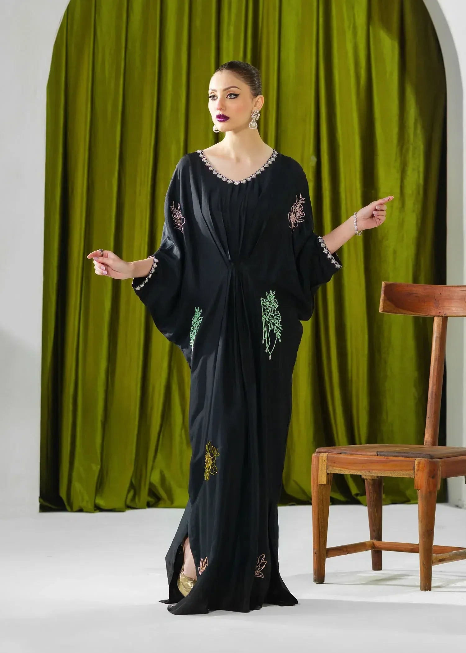 Mahum Asad | Forever and Ever Formals | Midnight - Aqsa Fabrics