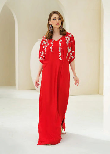 Mahum Asad | Forever and Ever Formals | Carnation - Aqsa Fabrics