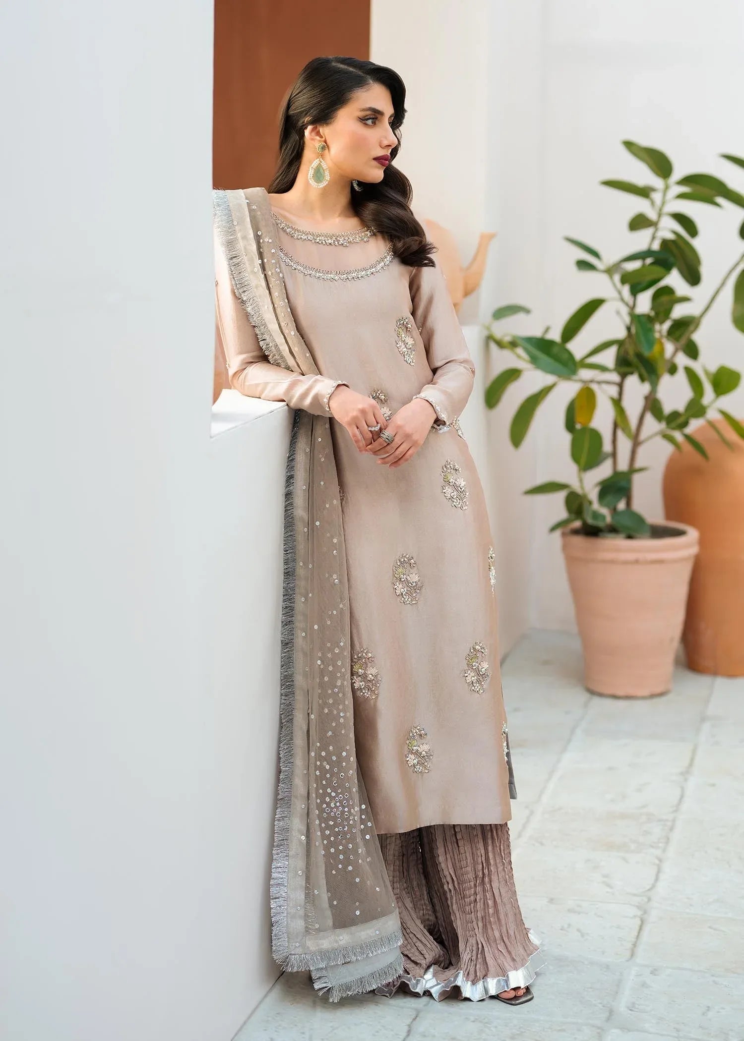 Mahum Asad | Raising The Bar | Sand - Aqsa Fabrics