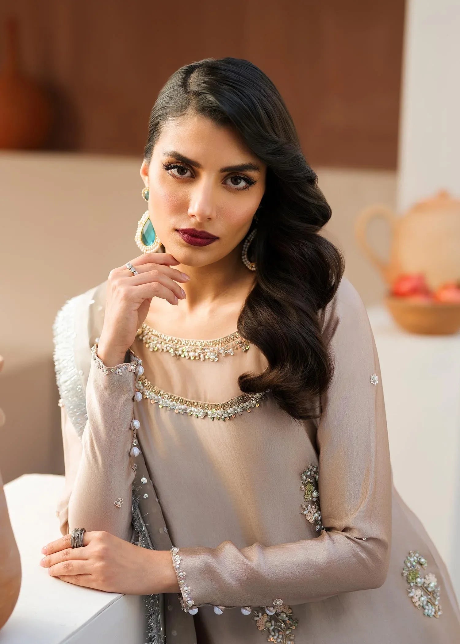 Mahum Asad | Raising The Bar | Sand - Aqsa Fabrics