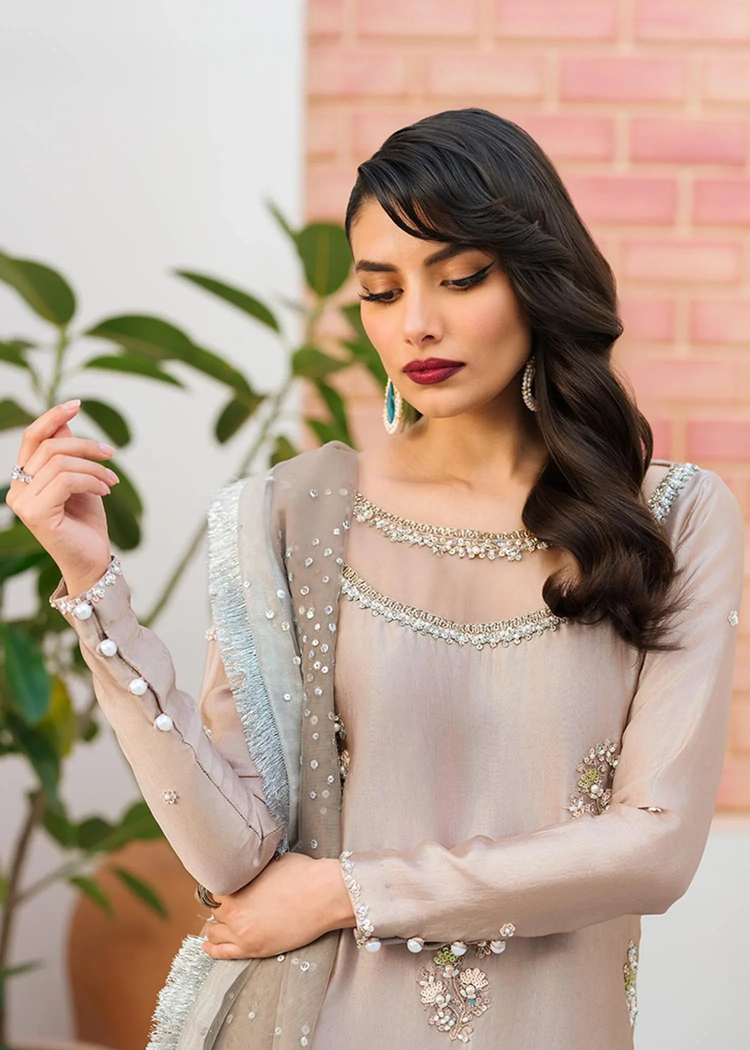 Mahum Asad | Raising The Bar | Sand - Aqsa Fabrics
