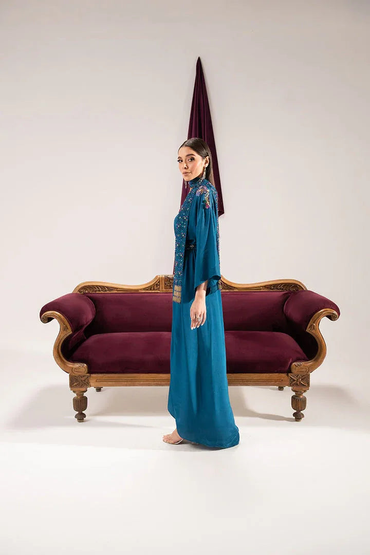 Maria Osama Khan | Tiffany Formals | Sapphire - Aqsa Fabrics
