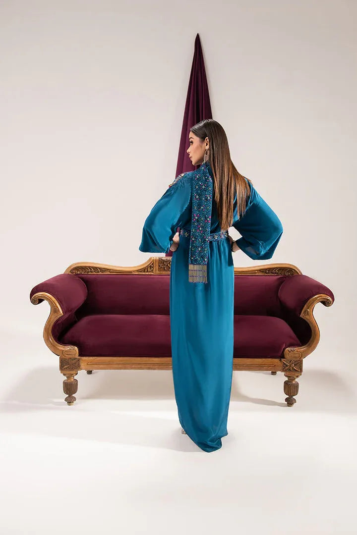 Maria Osama Khan | Tiffany Formals | Sapphire - Aqsa Fabrics