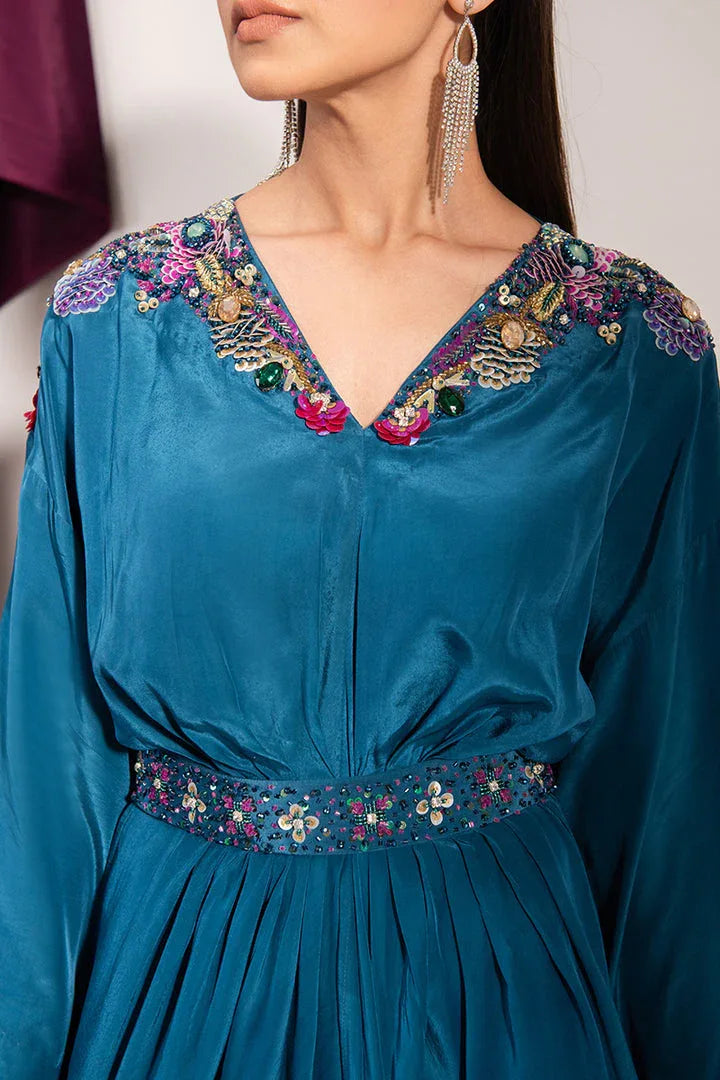 Maria Osama Khan | Tiffany Formals | Sapphire - Aqsa Fabrics