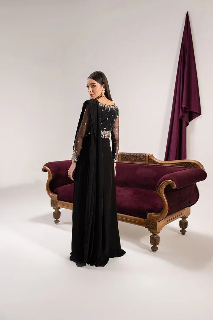 Maria Osama Khan | Tiffany Formals | Obsidian - Aqsa Fabrics