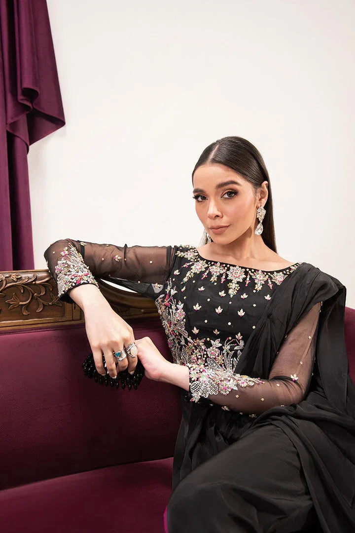 Maria Osama Khan | Tiffany Formals | Obsidian - Aqsa Fabrics