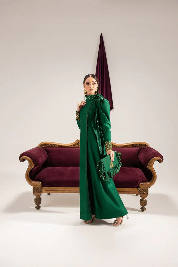 Maria Osama Khan | Tiffany Formals | Emerald - Aqsa Fabrics