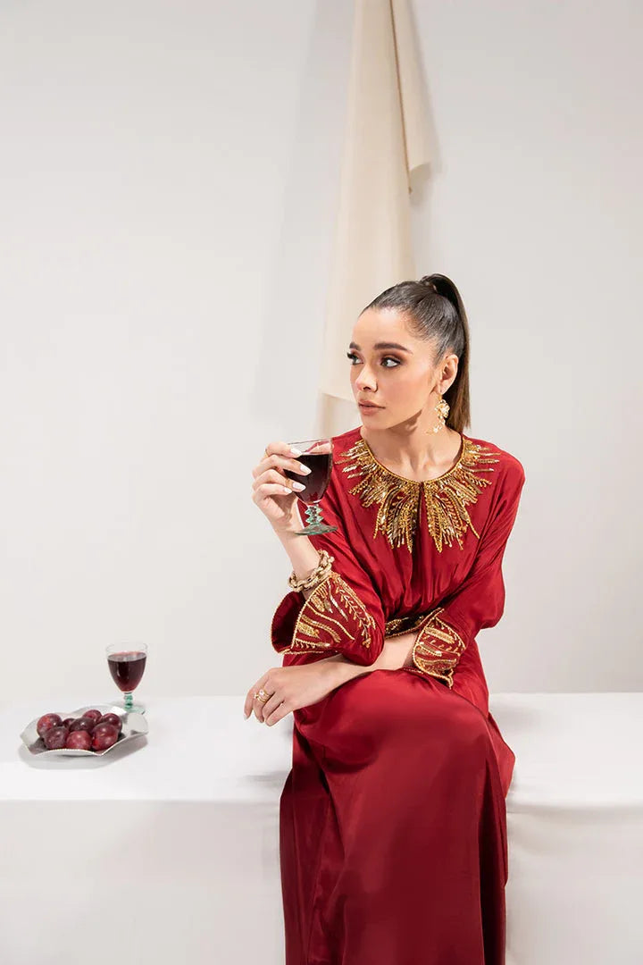 Maria Osama Khan | Tiffany Formals | Ruby - Aqsa Fabrics