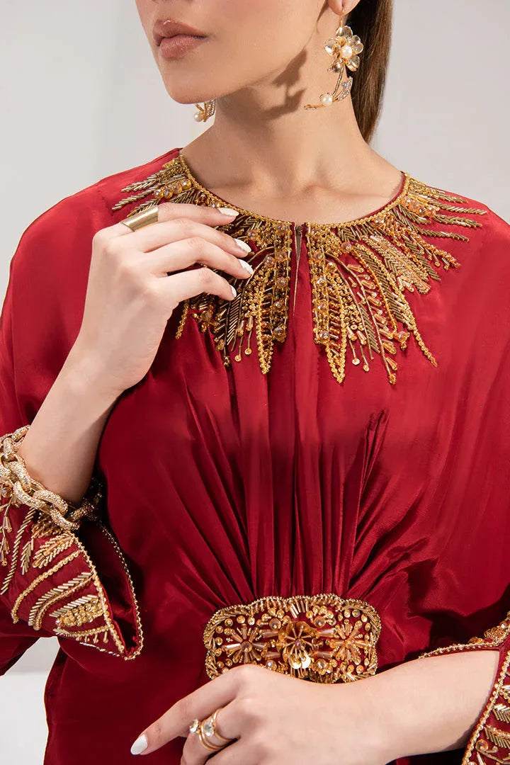 Maria Osama Khan | Tiffany Formals | Ruby - Aqsa Fabrics