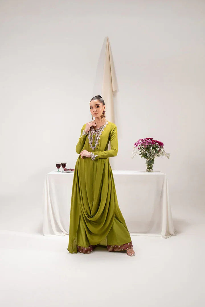 Maria Osama Khan | Tiffany Formals | Peridot - Aqsa Fabrics