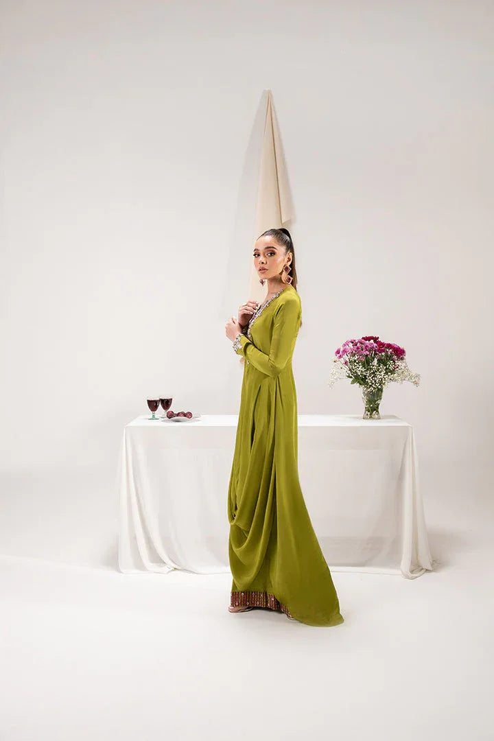 Maria Osama Khan | Tiffany Formals | Peridot - Aqsa Fabrics