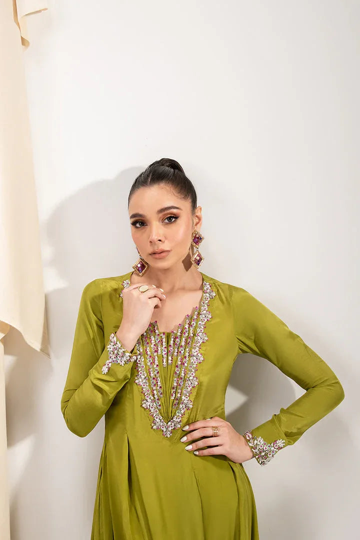 Maria Osama Khan | Tiffany Formals | Peridot - Aqsa Fabrics