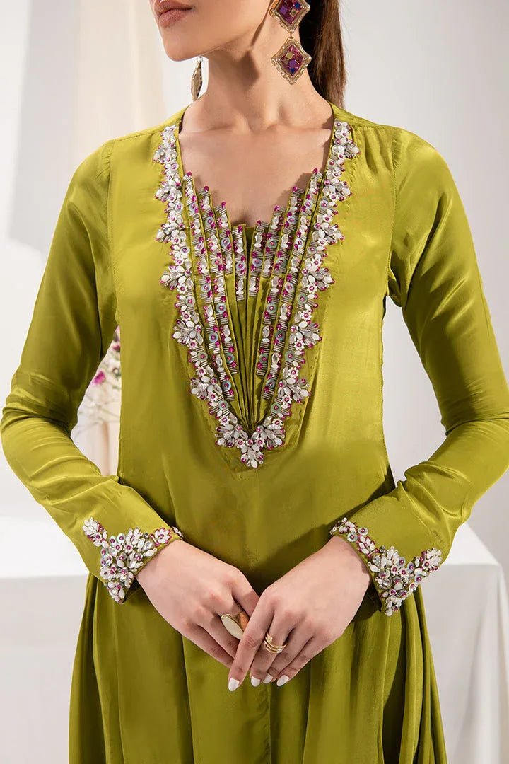 Maria Osama Khan | Tiffany Formals | Peridot - Aqsa Fabrics