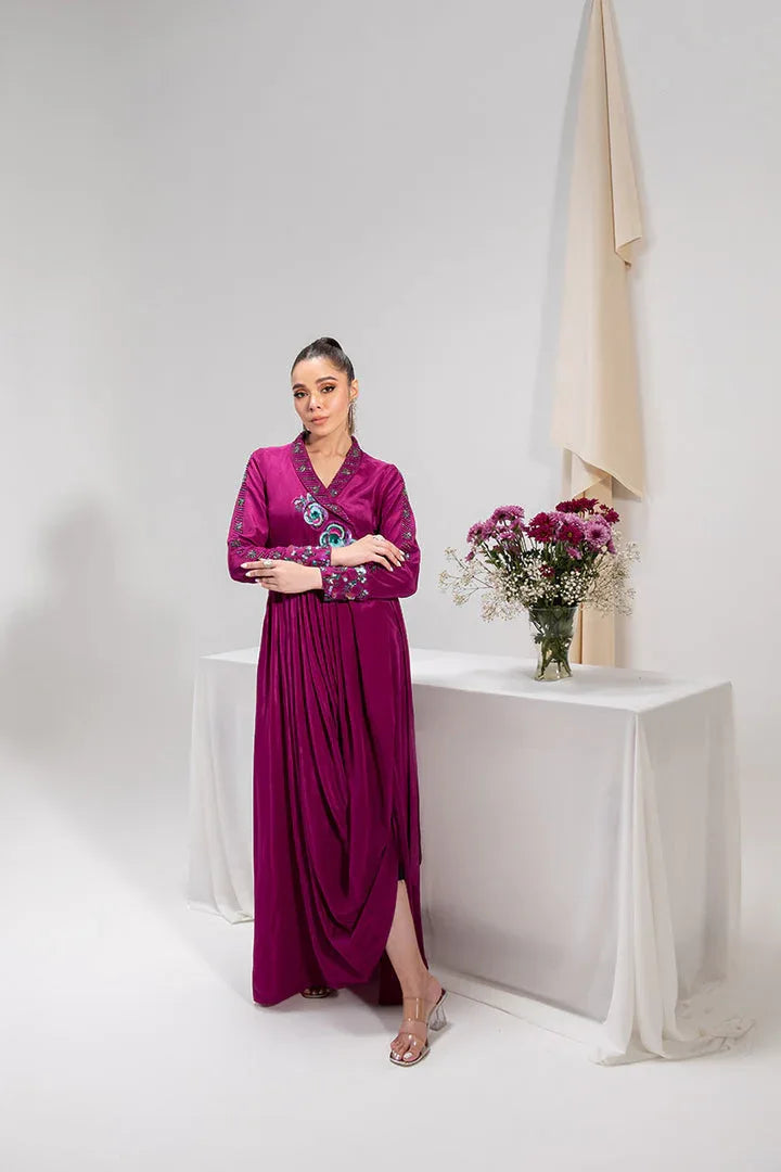 Maria Osama Khan | Tiffany Formals | Amethyst - Aqsa Fabrics