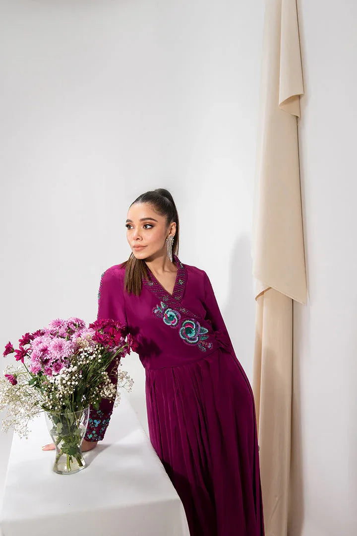 Maria Osama Khan | Tiffany Formals | Amethyst - Aqsa Fabrics