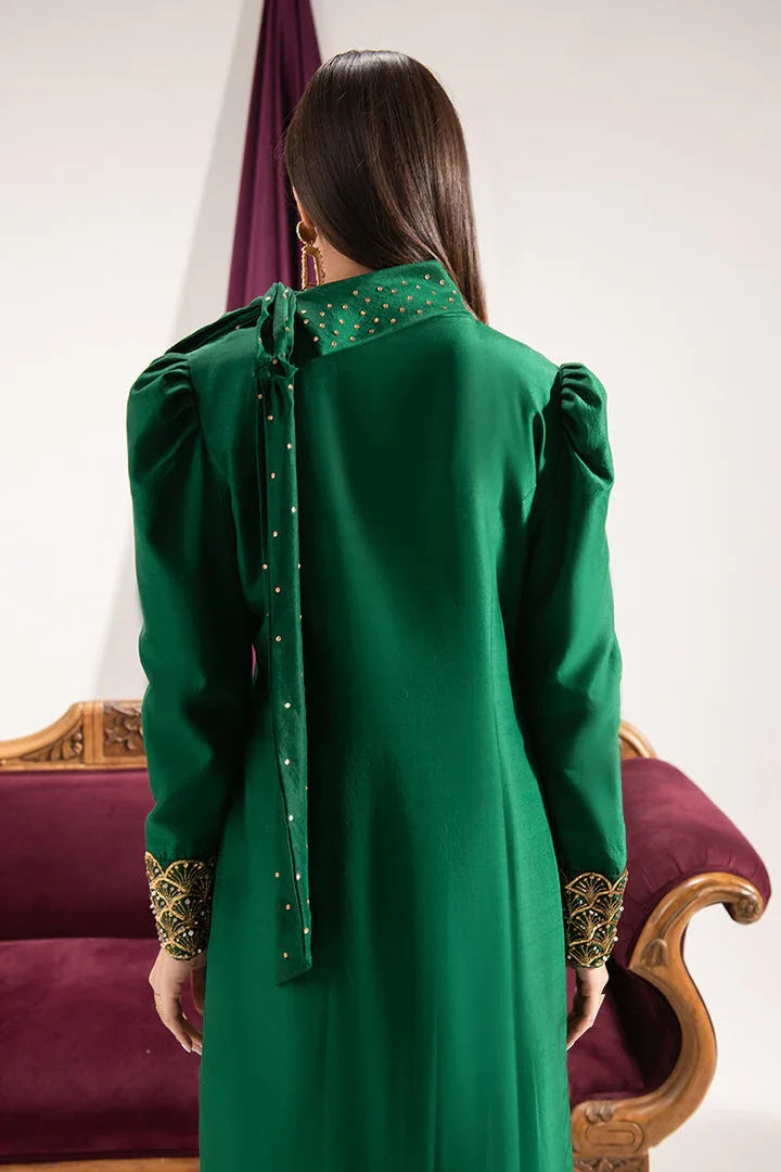 Maria Osama Khan | Tiffany Formals | Emerald - Aqsa Fabrics