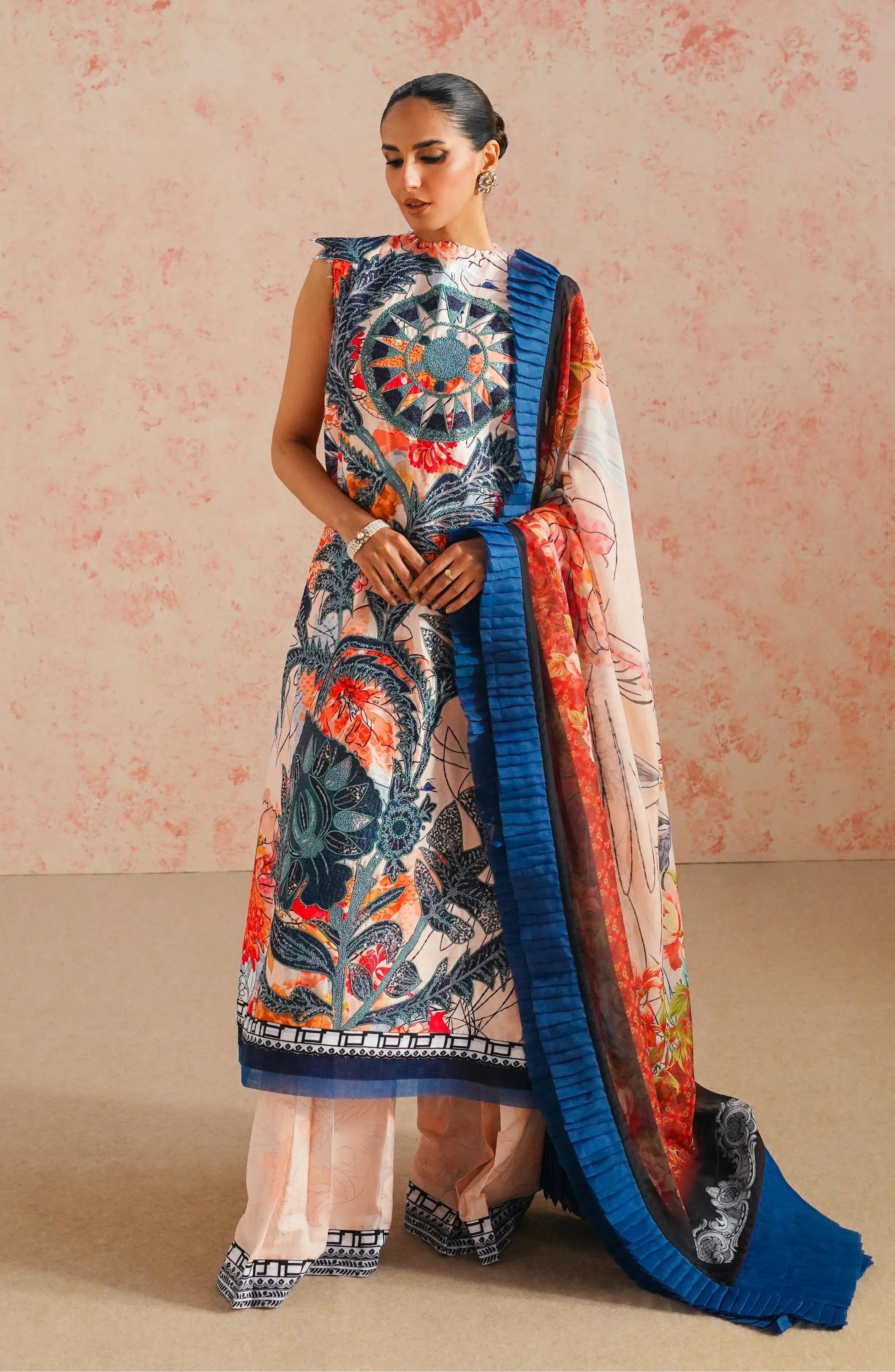 Maryum N Maria | Eid Luxury Lawn 24 | Shafaq - Aqsa Fabrics