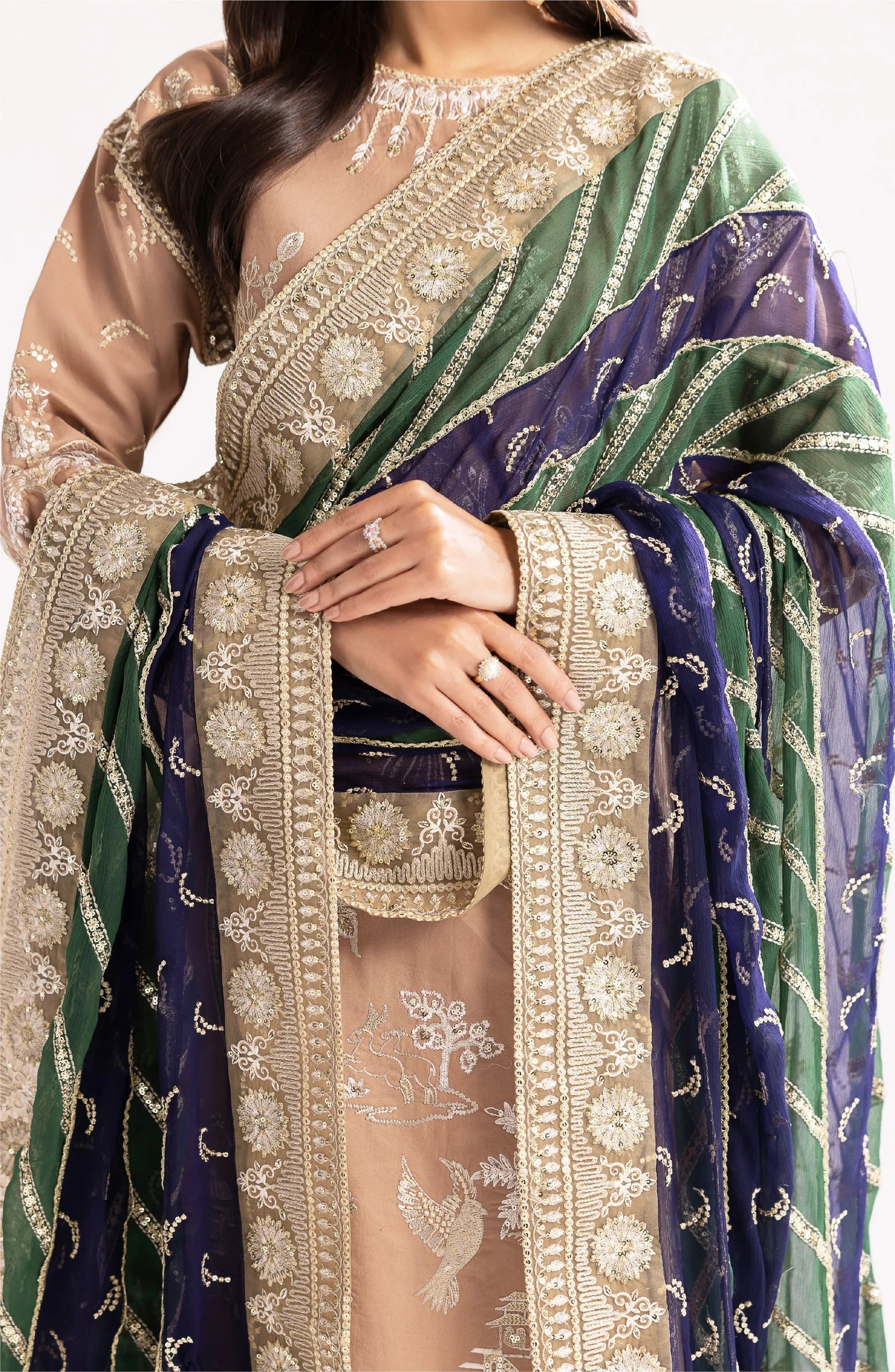 Maryum N Maria | Eid Luxury Lawn 24 | Fareena - Aqsa Fabrics