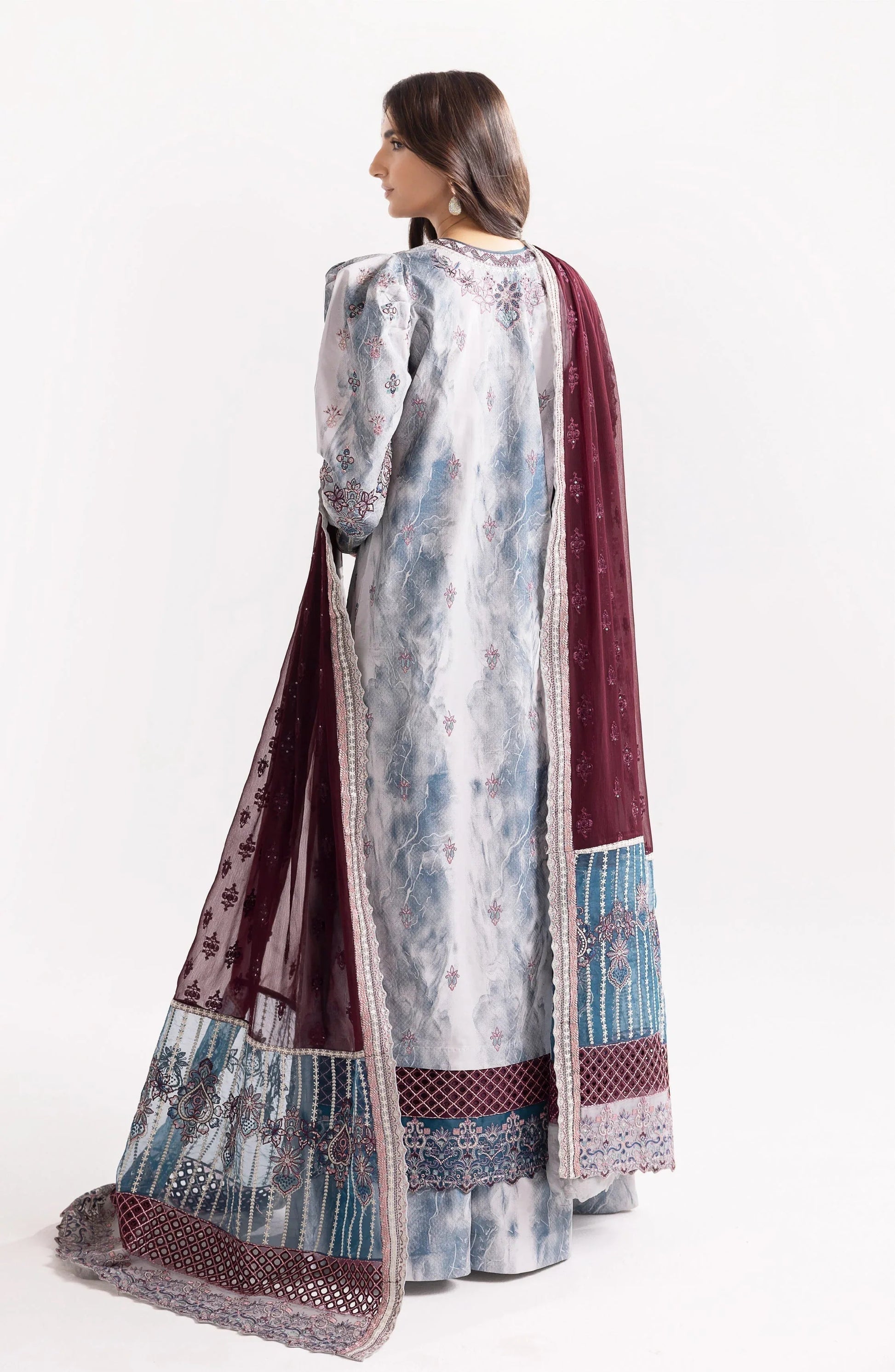 Maryum N Maria | Eid Luxury Lawn 24 | Jahanara - Aqsa Fabrics