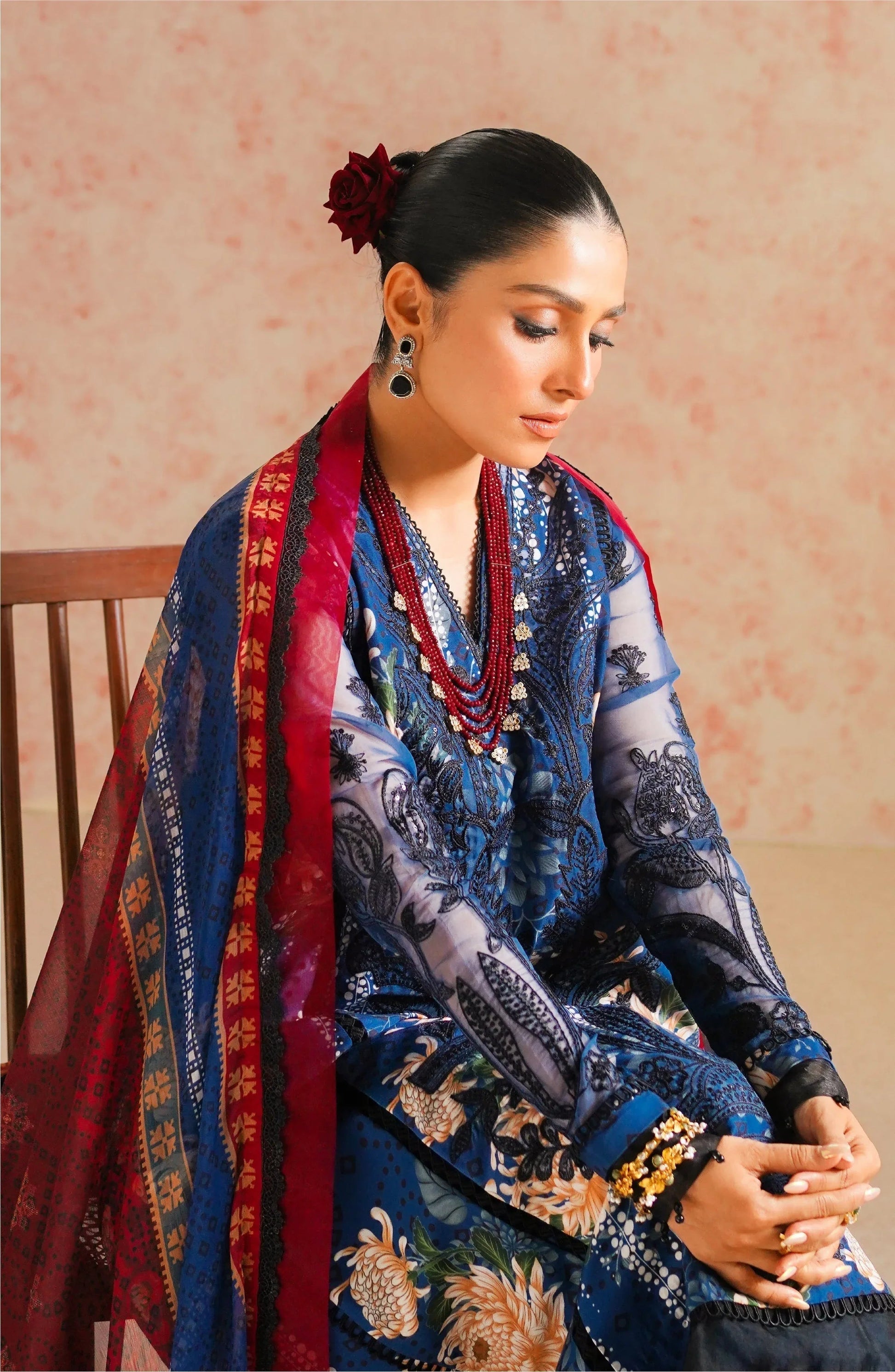 Maryum N Maria | Eid Luxury Lawn 24 | Tazmeen - Aqsa Fabrics