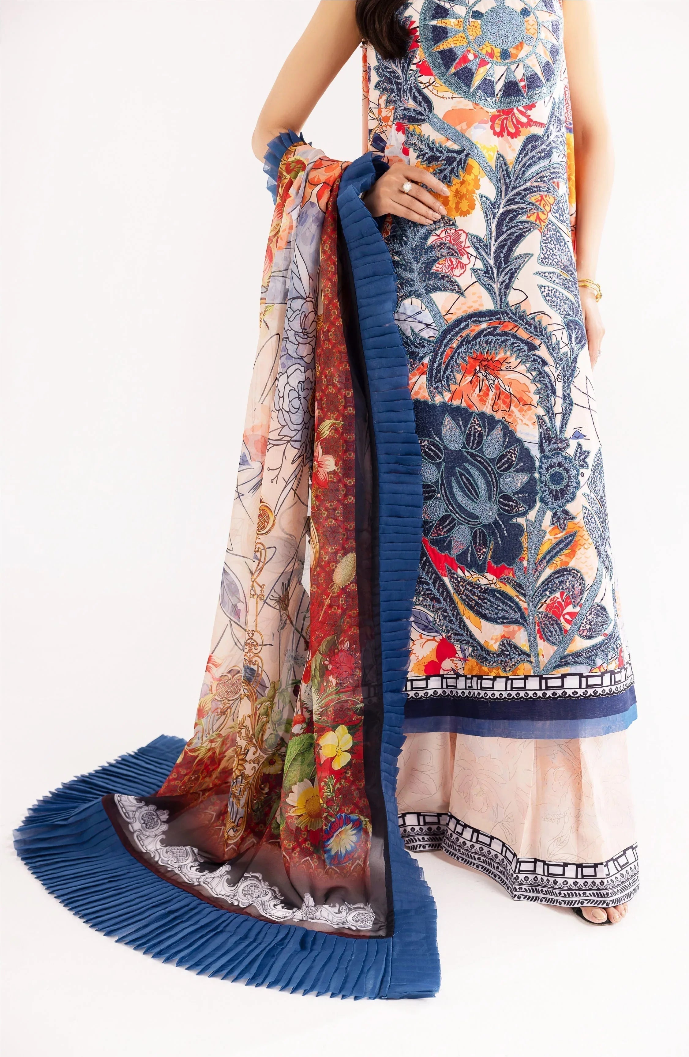 Maryum N Maria | Eid Luxury Lawn 24 | Shafaq - Aqsa Fabrics