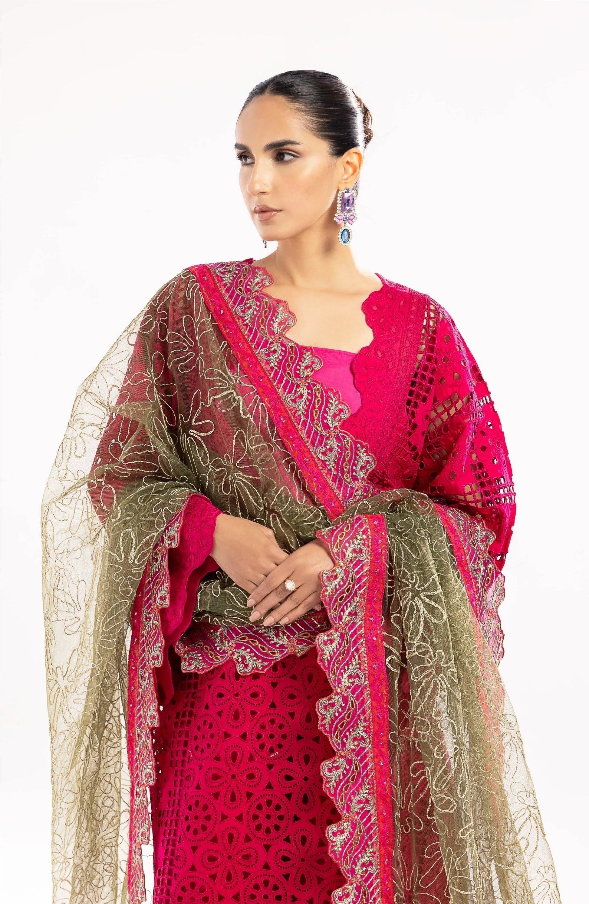 Maryum N Maria | Eid Luxury Lawn 24 | Yasmin - Aqsa Fabrics