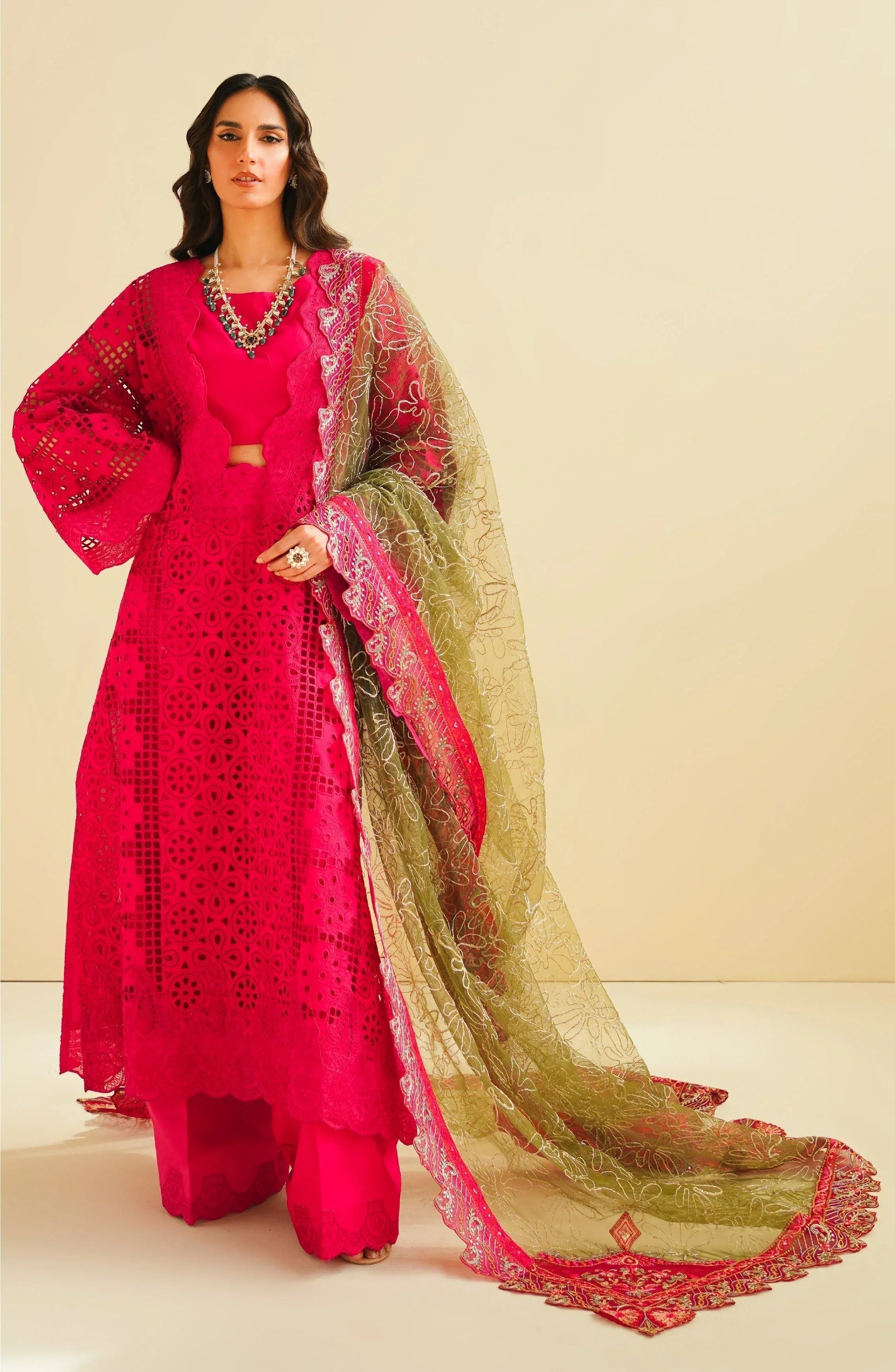 Maryum N Maria | Eid Luxury Lawn 24 | Yasmin - Aqsa Fabrics