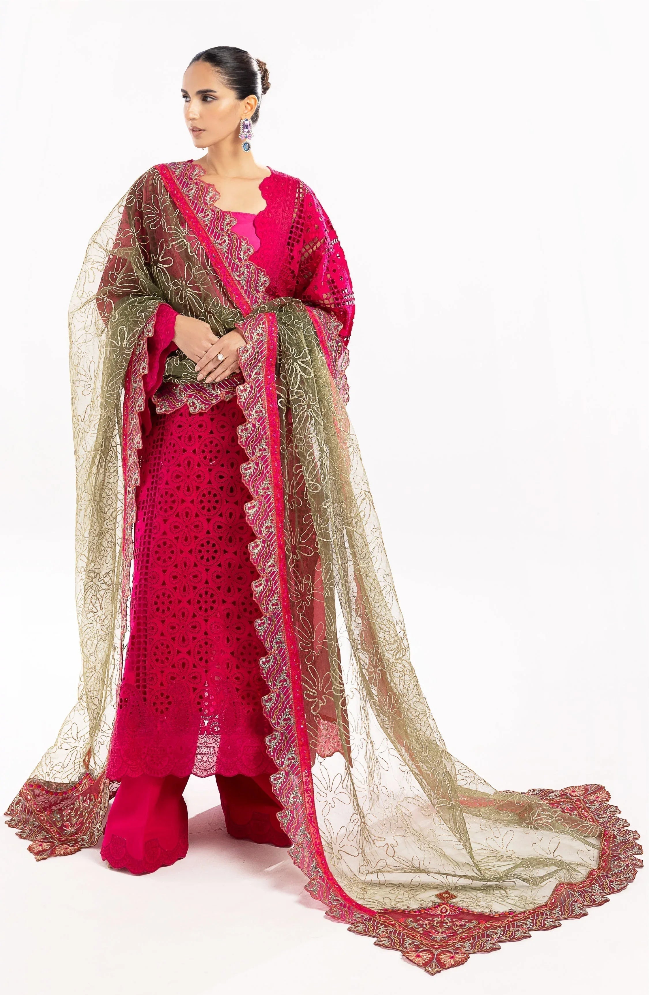 Maryum N Maria | Eid Luxury Lawn 24 | Yasmin - Aqsa Fabrics