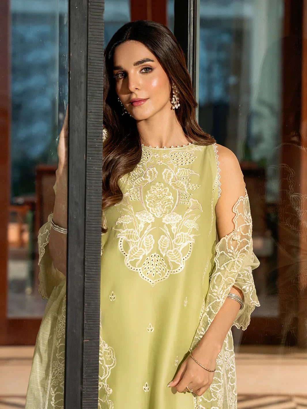 Izel | Mahveen Festive Lawn 25 | MARWA - Aqsa Fabrics