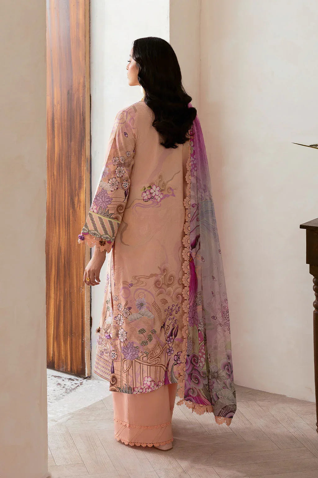 Ramsha | Mashaal Luxury Lawn | L-1411 - Aqsa Fabrics