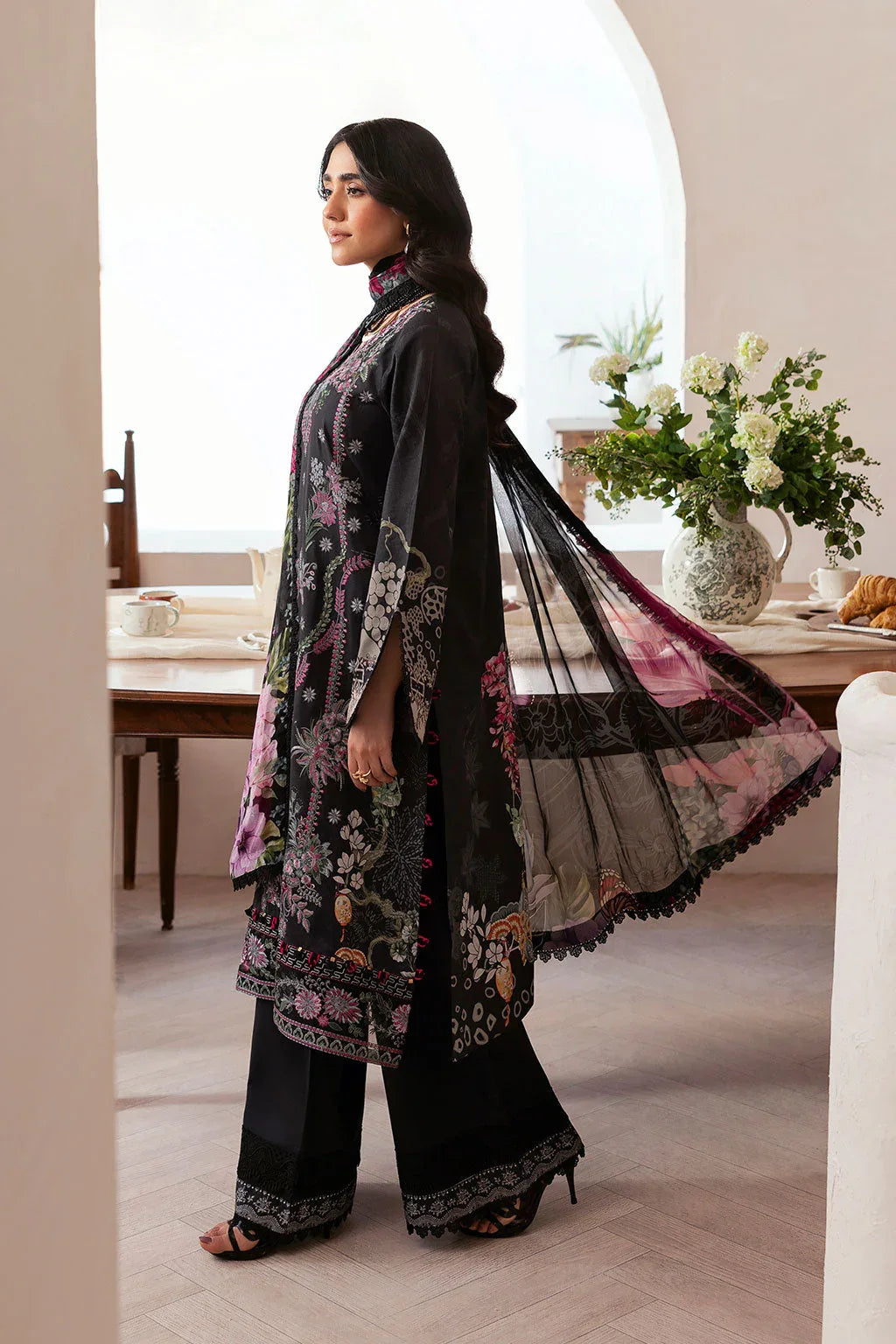 Ramsha | Mashaal Luxury Lawn | L-1403 - Aqsa Fabrics