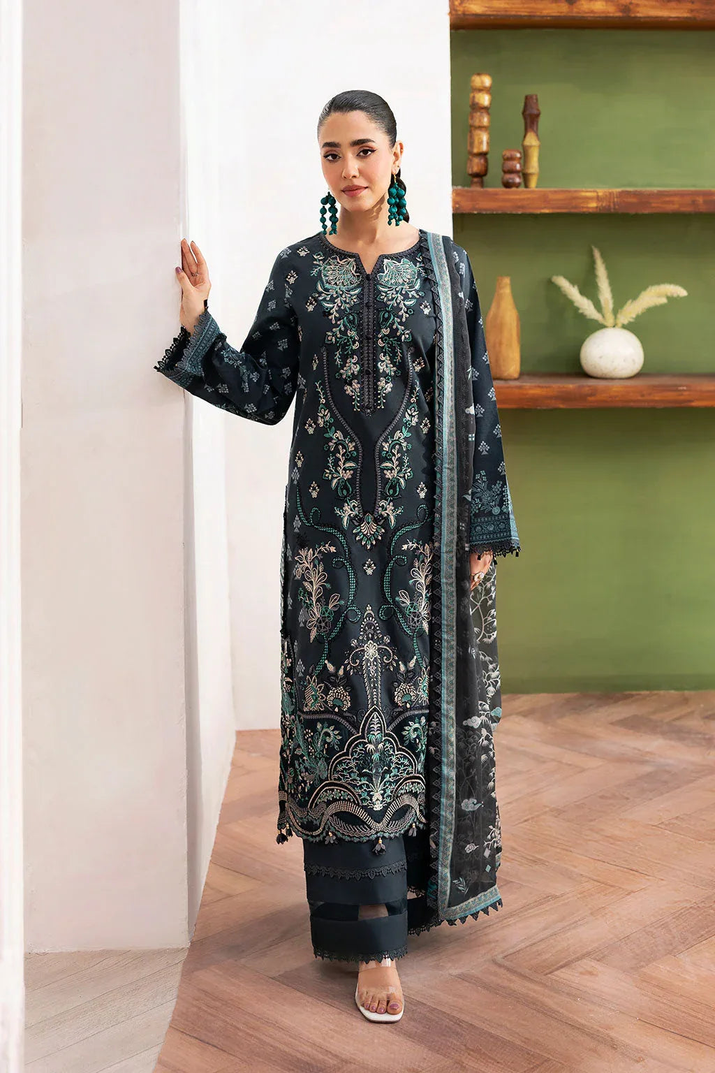 Ramsha | Mashaal Luxury Lawn | L-1408 - Aqsa Fabrics