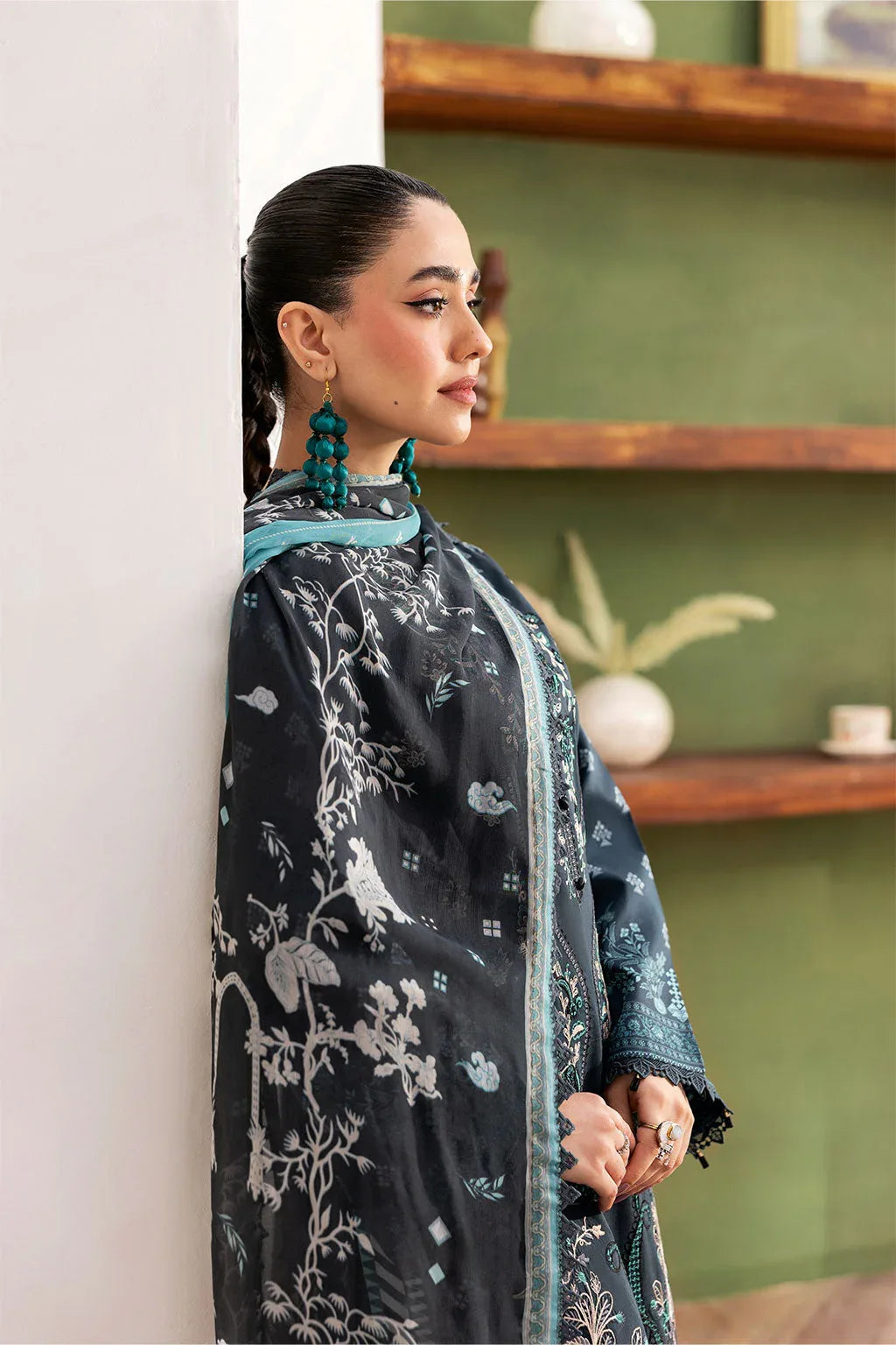 Ramsha | Mashaal Luxury Lawn | L-1408 - Aqsa Fabrics
