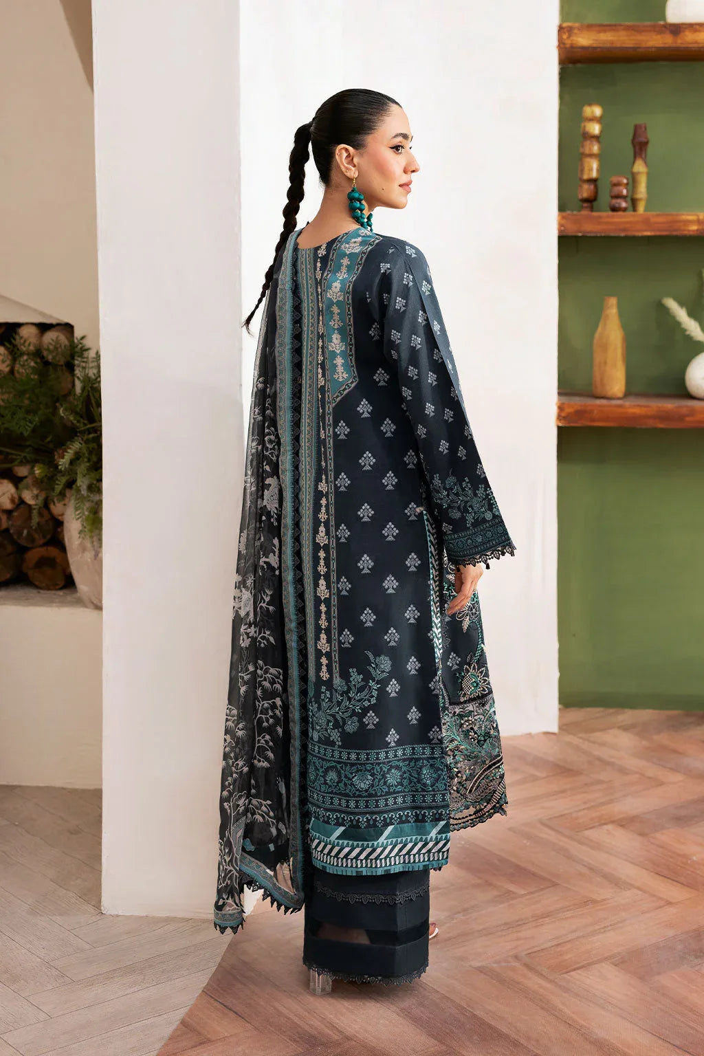 Ramsha | Mashaal Luxury Lawn | L-1408 - Aqsa Fabrics