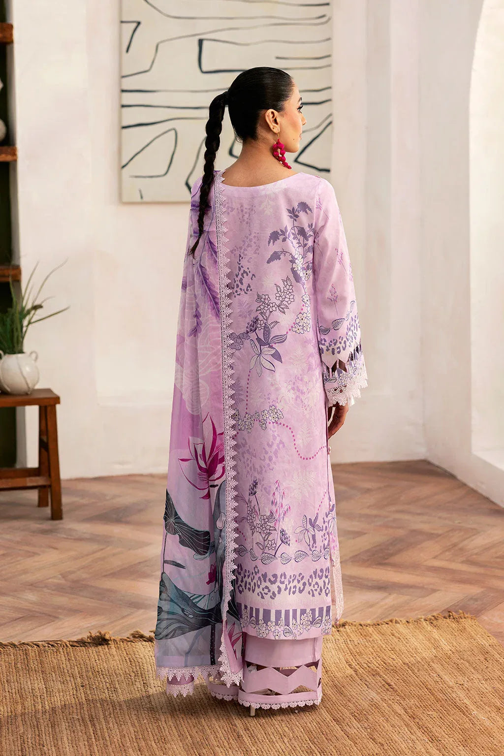 Ramsha | Mashaal Luxury Lawn |  L-1404 - Aqsa Fabrics