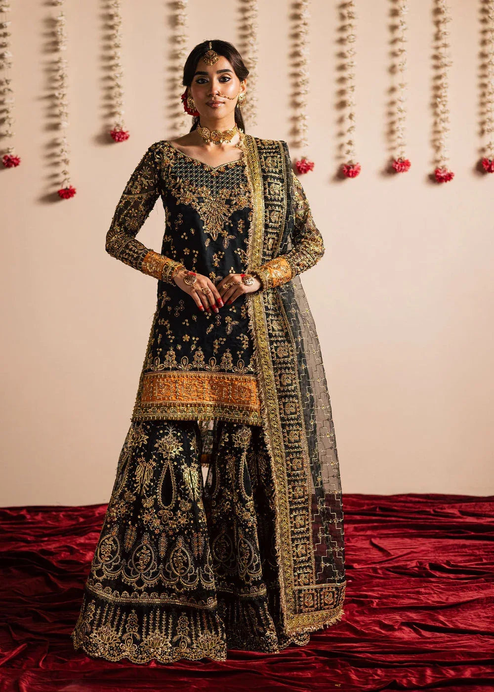Maria Osama Khan | Jhil Mil Wedding Festive | Surmayi - Maria Osama - Aqsa Fabrics