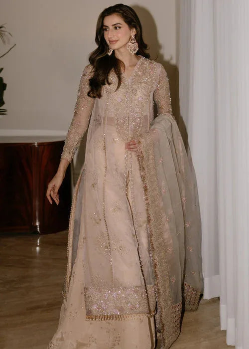 Sadaf Fawad Khan | Wedding Festive 25 | Ivory Celeste - Aqsa Fabrics