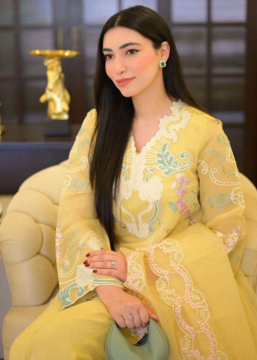 Saira Shakira | Rosea Casual Pret 25 | Dandelion Hues - Aqsa Fabrics