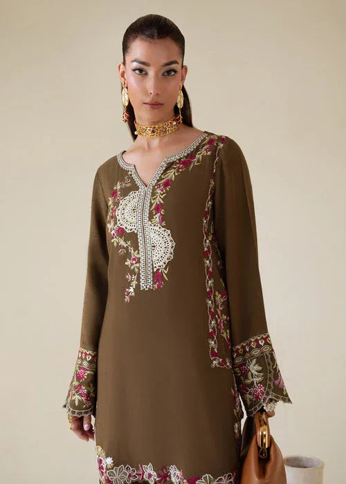 Saira Shakira | Basic Pret 25 | Moss - Aqsa Fabrics