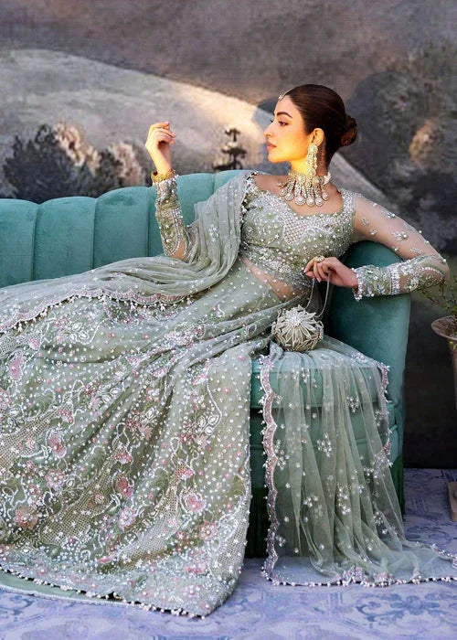 Sadaf Fawad Khan | Wedding Festive 25 | Seafoam - Aqsa Fabrics
