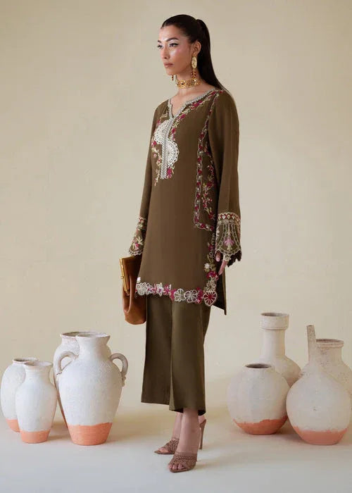 Saira Shakira | Basic Pret 25 | Moss - Aqsa Fabrics